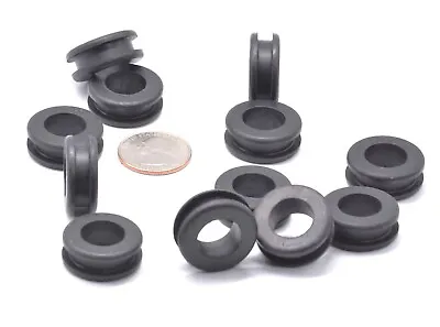 3/4  X 9/16  ID X 3/16 Outer Groove Rubber Grommets For Wire Cable Panel Bushing • $13.75