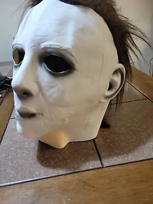 Michael Myers Mask Halloween Full Head Scary Horror Murderer Cosplay-Adult Size • $15