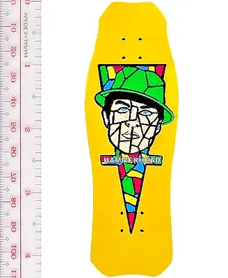 Vintage Skateboarding Chris Hosoi Hammerhead Deck Face Promo Patch Vel Hooks • $10.99