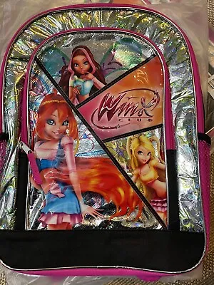 Nickelodeon WINX Club Hot Pink Backpack Holographic Design - Bloom Stella Aisha • $24.95