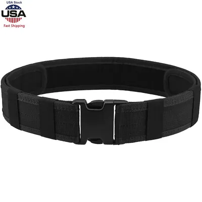 Tactical Military EDC Heavy Duty Belt Adjustable Quick Release Belt Police Belt • $11.59