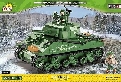 £36.76 • Buy COBI 2550-Army World War II-Sherman M4A3E2 Jumbo - 720 Pieces