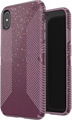 Speck Presidio Grip + Glitter Case For Apple IPhone XS Max Starlit Purple • $9.95