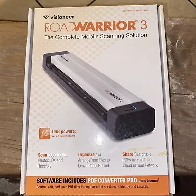 Visioneer RoadWarrior 3 USB-2 Mobile Color Scanner  Portable RW3-WU NEW • $45