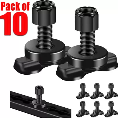 10X L-Track Double Lug Threaded Stud Nut Fitting Tie Down Used For L Track Rail • $39.99