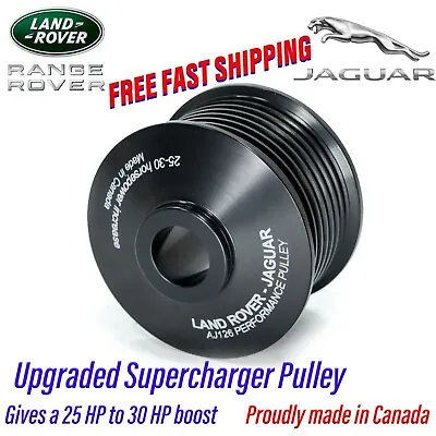$144.36 • Buy Range Rover Jaguar 3.0L V6 2013-2020 Supercharger Pulley Upgrade 25-30 HP BOOST!