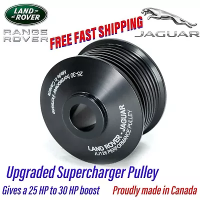 Range Rover Jaguar 3.0L V6 2013-2020 Supercharger Pulley Upgrade 25-30 HP BOOST! • $151.49