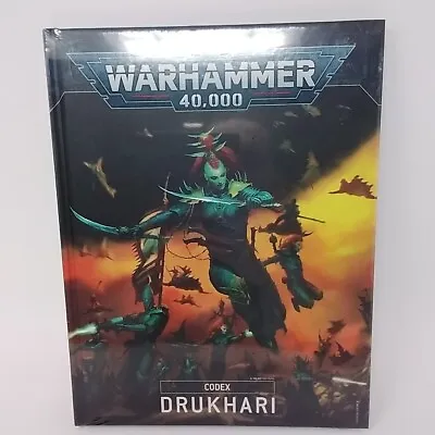 Warhammer 40k 40000 Codex Drukhari 9th Edition Hardcover Book Games Workshop • $21.99