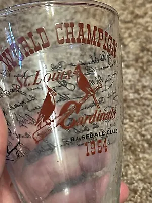 1964 St.Louis Cardinals World Champion Beer Glass Vintage Perfect Condition • $12.99