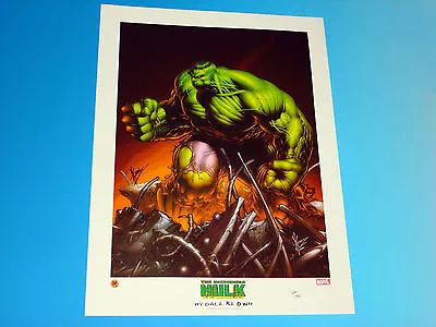 Incredible Hulk Lithograph Signed By Dale Keown Marvel Limited Edition Edition • $39.95