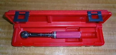 Mac Tools Micro-Adjust Torque Wrench W Snap Latch Case 1/4 Dr TW450 5-50 In. Lbs • $175