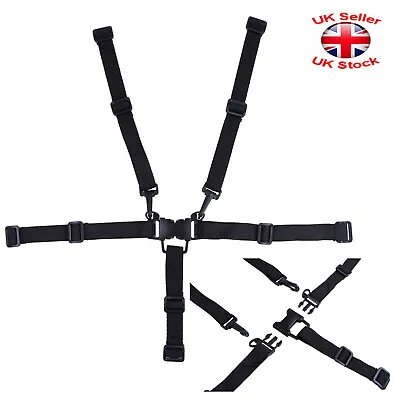 5  POINT BELTS For BABY HIGH CHAIR PUSHCHAIR Harness SAFE STRAP PRAM Stroller • £7.47