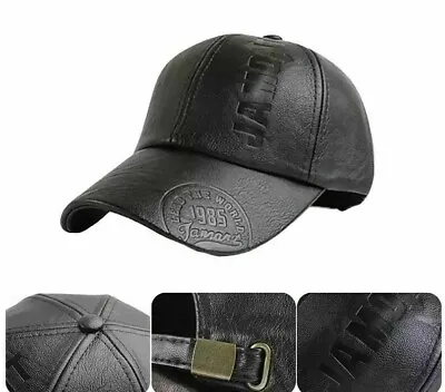 Leather Printing 1985 Baseball Caps Spring Autumn Snapback Women Peaked Cap • £7.99