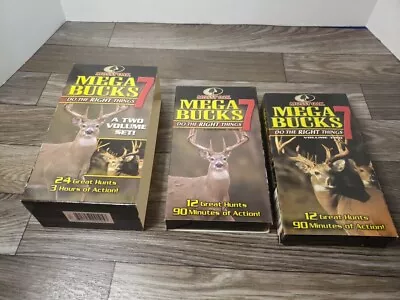 Mega Bucks 7 DO THE RIGHT THINGS Mossy Oak VHS Tape Deer Hunting 2002 • $8.50