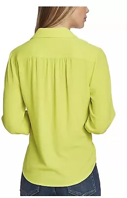 Vince Camuto Blouse Notch-Collar Surplice Top • $18