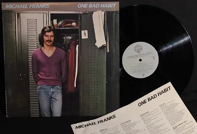 Michael Franks-One Bad Habit-Warner Brothers BSK 3427-Vintage '80 LP-DJ Emboss!! • $8.99
