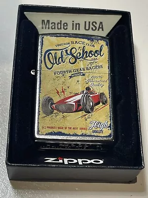 Genuine Zippo Lighter Vintage Race Car Club Old School Great Gift For Car Racers • $75.95