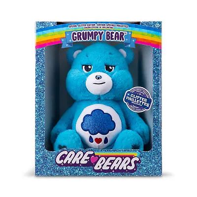 Care BearsGrumpy Bear 35cm Glitter Belly Plush Collectable 4+  Basic Fun 22132 • £19.99