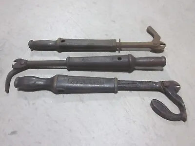 Antique Nail Puller Extractor X3 Bridgeport Cyclops Waterbury RARE Vtg Tool Lot • $89.99