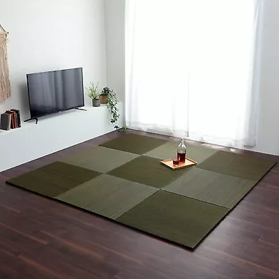 IKEHIKO Japanese Rush Grass Tatami Mat 70×70cm Rug Carpet Floor Green Japan 0414 • £344.31