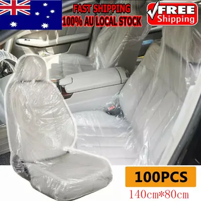100x Universal Disposable Car Seat Covers Vehicle Cover Protective Mechanic Set • $38.99