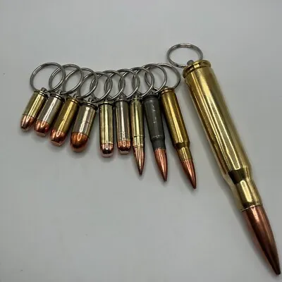 Bullet Keychain - MANY CALIBER OPTIONS - Made From Real Bullets • $6.50