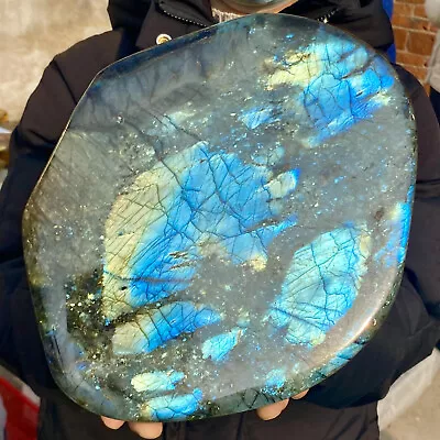 10.6LB Natural Crystal Moonstone Polished Labradorite Stone Healing Energy Reik • $0.99