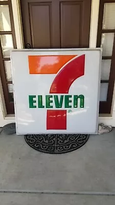 7-Eleven Store Huge Hard Acrylic Plastic Sign   7-11  48 X48  • $1700