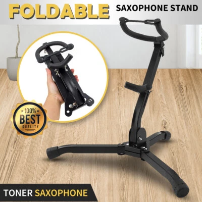 $30.99 • Buy Alto Saxophone Stand Folds Up Compactly Stand Tool  Sax Portable Metal