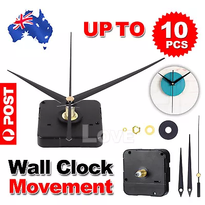 2x Silent DIY Quartz Movement Wall Clock Motor Mechanism Long Spindle Repair Kit • $8.75