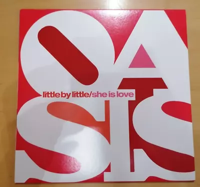 V RARE Oasis Little By Little/She Is Love 12   EURO Helter Skelter HES 673068 6 • £100