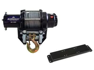 Viper 50 Ft Midnight Winch 3000 Lb Steel W/ Mount For Polaris Ranger 700 2006-09 • $179.98