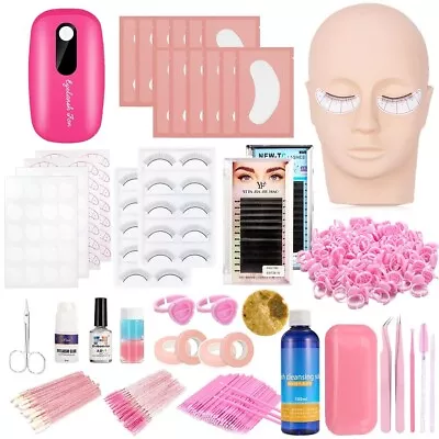 Lash Extension Kit: 234-Piece Practice Set With Mannequin Head-ideal For Eyelash • $28