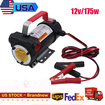 12V 175W Electric Diesel Kerosene Oil Fuel Transfer Extractor Pump Motor 10 GPM • $36.10