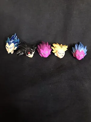 Dragon Ball Action Figure Painted Head Lot Of 5 Vegeta Future Trunks Bardocs • $24.99