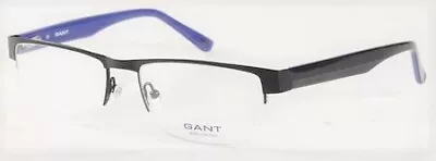 GANT Men's Marco Semi-rimless Eyeglass Frames 54-17-145-Satin Black NEW • $63.98