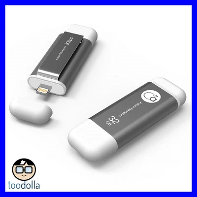 $109.90 • Buy IKlips Apple Lightning USB 3.0 Flash Backup Drive, For IPhone/iPad, 32GB Grey