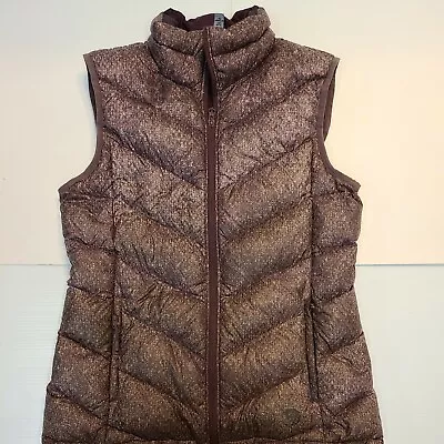 Mountain Hardwear Women Medium 650 Q Shield Down Puffed Sleeveless Mulberry Vest • $44.50