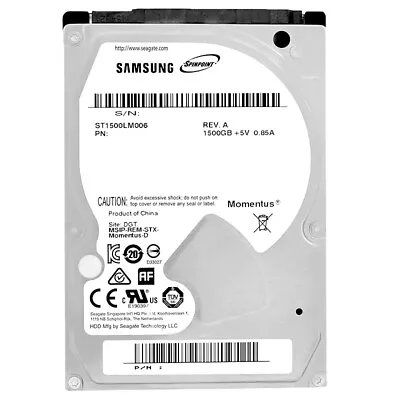 Hard Drive Samsung 15 TB ST1500LM006 32Mb Cache 5400Rpm SATA III 25   Inch • £164.36