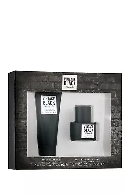 Kenneth Cole Vintage Black 2pc Gift Set- 1.7 Oz EDT 3.4oz After Shave • $19.99