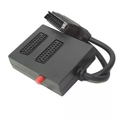 £6.99 • Buy 2 Two Way SWITCHED Double Scart Box Adaptor Adapter - SENT TODAY