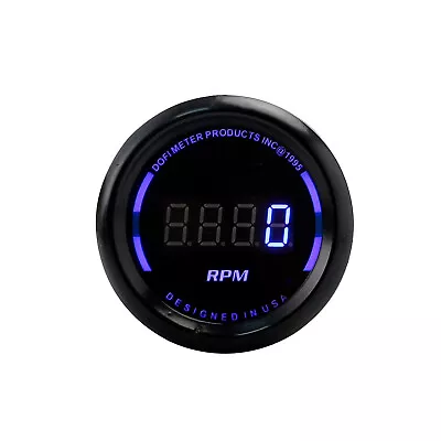 2  52mm Digital Blue LED Tacho Car Tachometer Gauge 0-9999 Rpm 4/6/8 Cylinder • $25.99