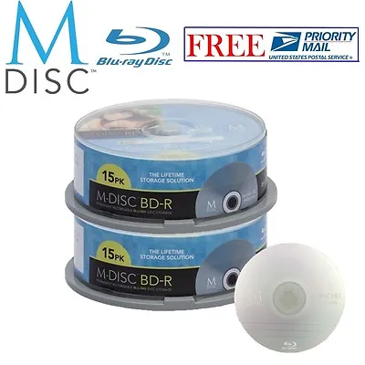 30 Pack Millenniata M-Disc BD-R 25GB 4X HD 1000 Year Permanent Recordable Disc • $189.99