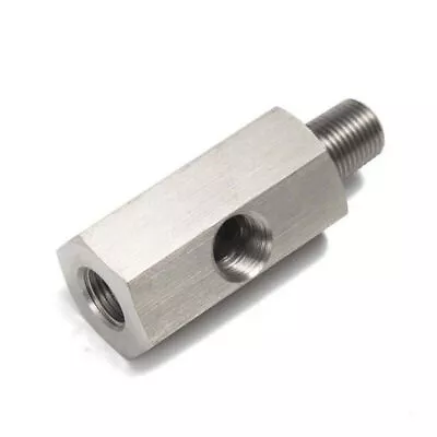 Oil Pressure Sensor Tee 1/8''NPT To Adapter Fitting Turbo Supply Feed Line Gauge • $7.99