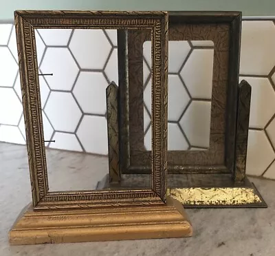 Antique Ornate Picture Frames Swing Easel Tabletop Stand Art Decor Lot Of 2  It • $16.69