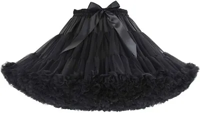 Womens Tutu Skirt Tulle Petticoat Puffy Lolita Underskirt Rockabilly Cosplay • £11.99
