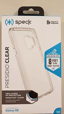 $19.66 • Buy Speck Presidio Clear Series Protective Case Cover For Galaxy S9 - Clear - New