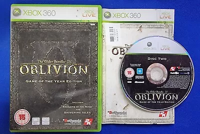 Elder Scrolls IV Oblivion Game Of The Year Edition Xbox 360 Game DISC 2 ONLY • £7.99