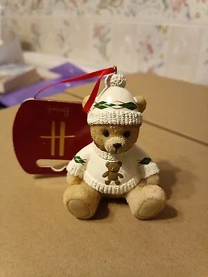 £15.75 • Buy Harrods 2021 Resin Bear Christmas Tree Decoration Dated BNWT Angus