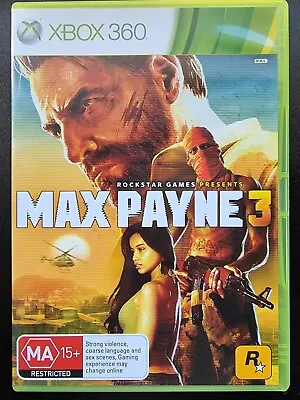 Max Payne 3 Xbox 360. Like New. Complete Boxed • $34.95